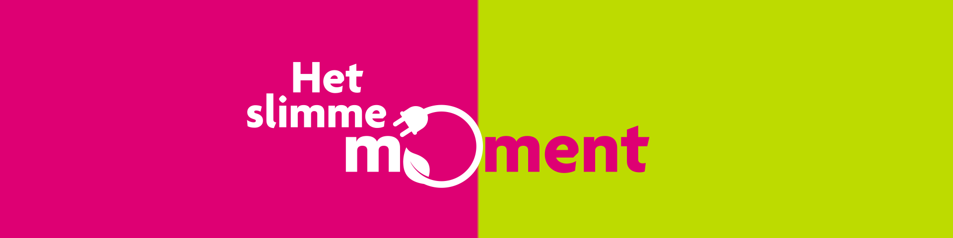 Header met logo van het slimme moment Header met logo van het slimme moment