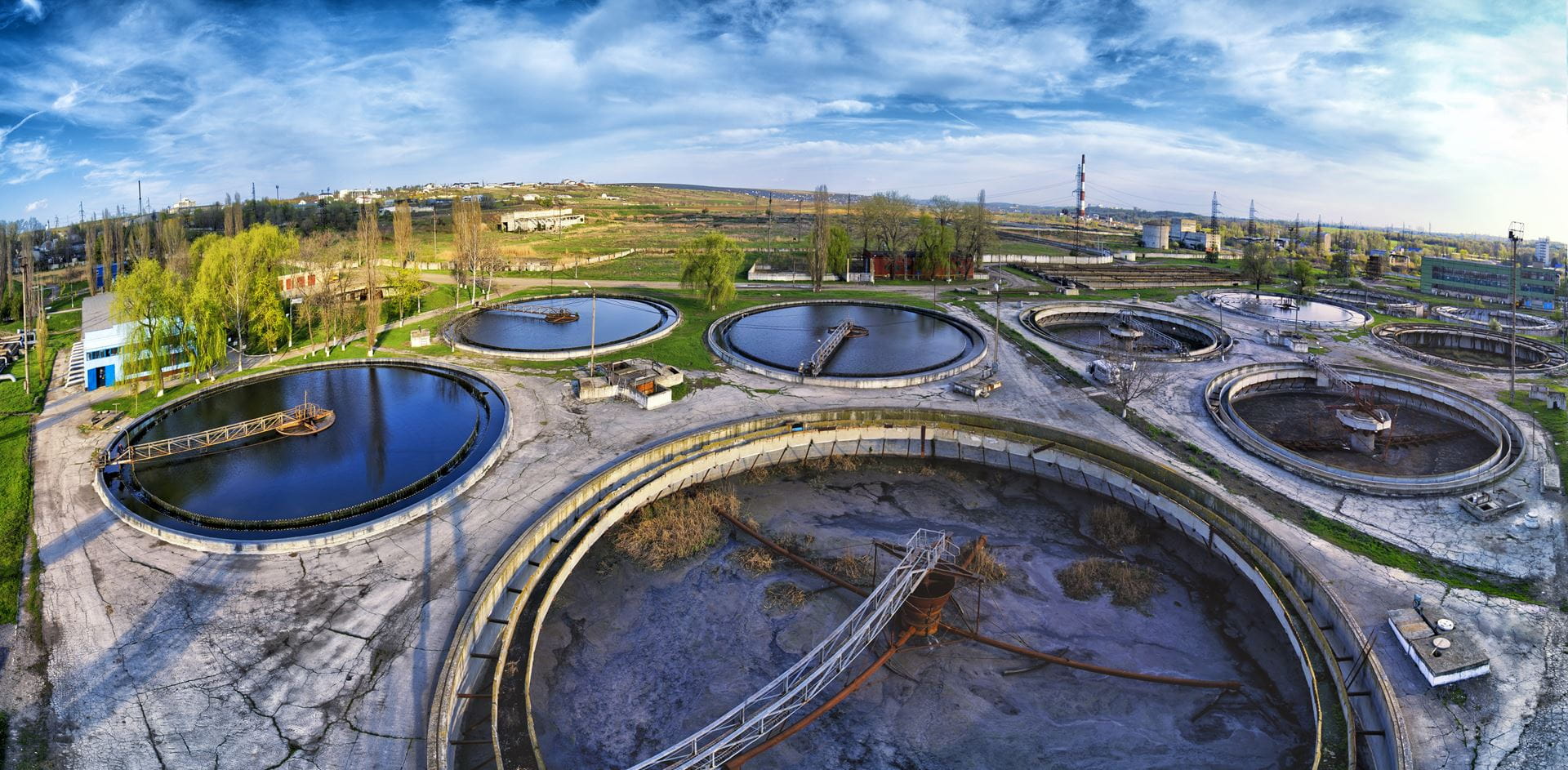 Groen gas rioolwaterzuiveringsinstallatie